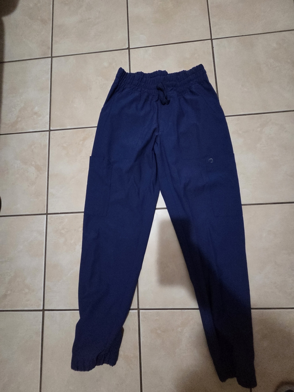 WonderWink Men's Dark Blue Elastic Waist Jogger Pants